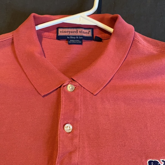 Vineyard Vines Men’s sz. Large Polo - coral - Picture 2 of 4